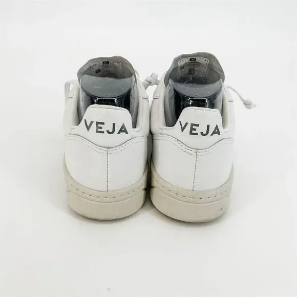 Veja x Free People V-12 White Leather Sneakers Casual Athletic size 8/39 - Picture 7 of 9